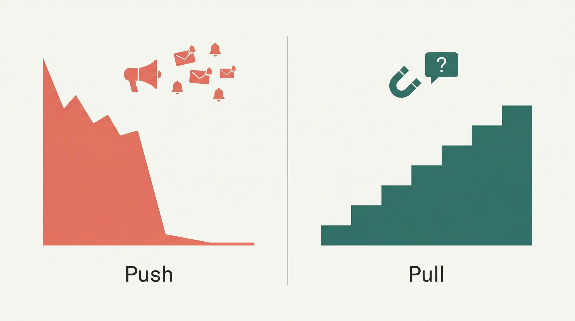 The push vs pull deployment model: why mandated tools fail and need-driven tools stick