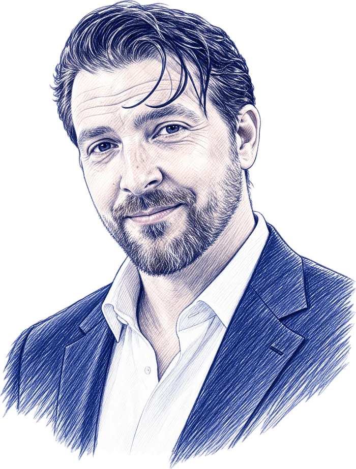 Sketch of Greg McCallum